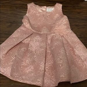 Light pink metallic dress